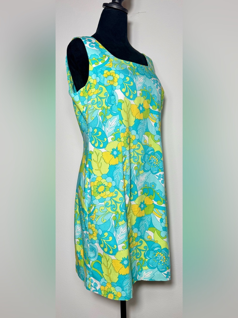 Briggs Petite Vintage Mod Floral Shift Dress - Size 12P